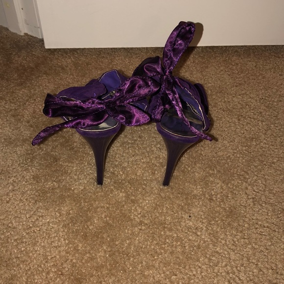 Purple Rhinestone Heels - Picture 3 of 4